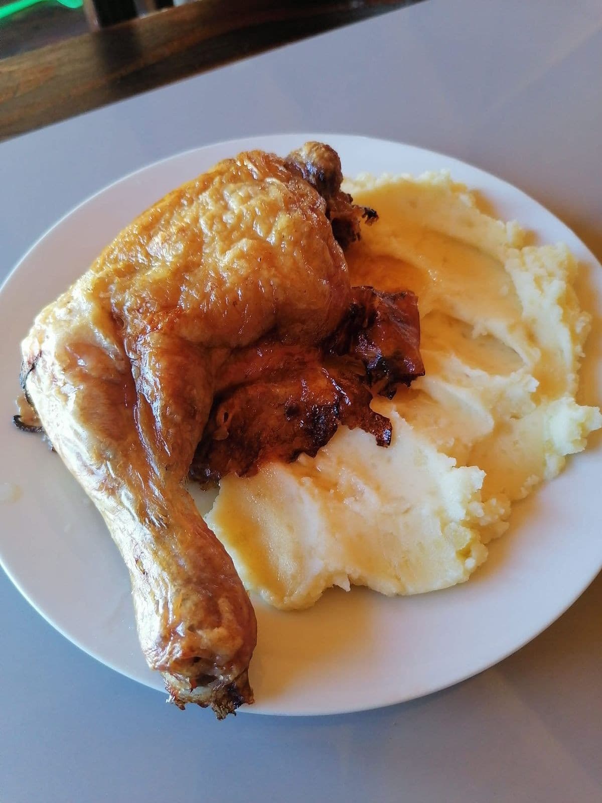 Puré con Pollo